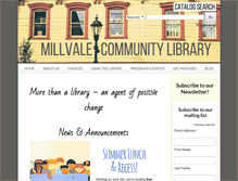 Tablet Screenshot of millvalelibrary.org